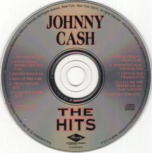 Johnny Cash - The Hits (CD) - Image 3