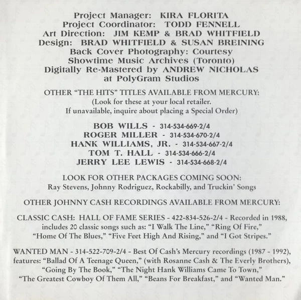 Johnny Cash - The Hits (CD) - Image 5