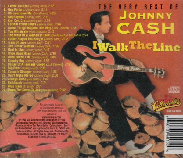 Johnny Cash - The Very Best Of Johnny Cash - I Walk The Line (CD) - Image 2