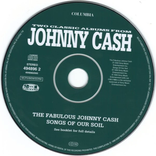 Johnny Cash - The Fabulous Johnny Cash / Songs Of Our Soil (CD) - Image 4