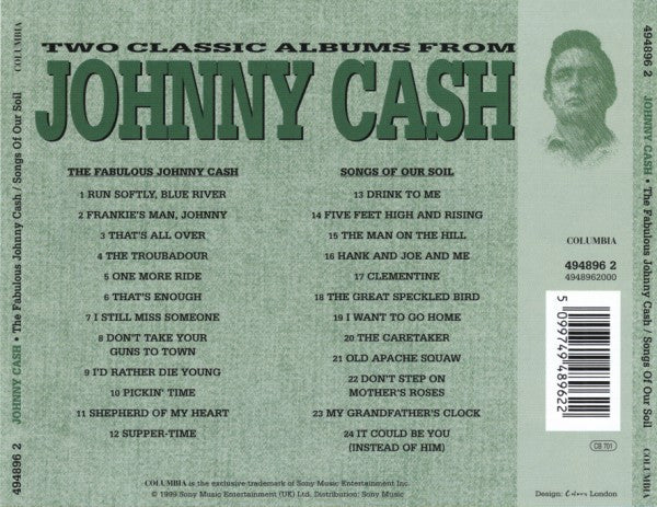 Johnny Cash - The Fabulous Johnny Cash / Songs Of Our Soil (CD) - Image 5