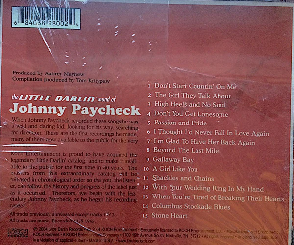 Johnny Paycheck - The Beginning (CD) - Image 2