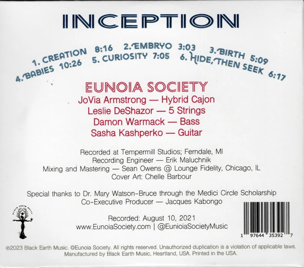 Jovia Armstrong & Eunoia Society - Inception (CD) - Image 2