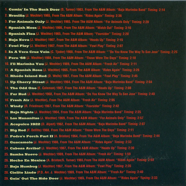 Julius Wechter & The Baja Marimba Band - I'll Marimba You - A Portrait In Music (CD) - Image 3