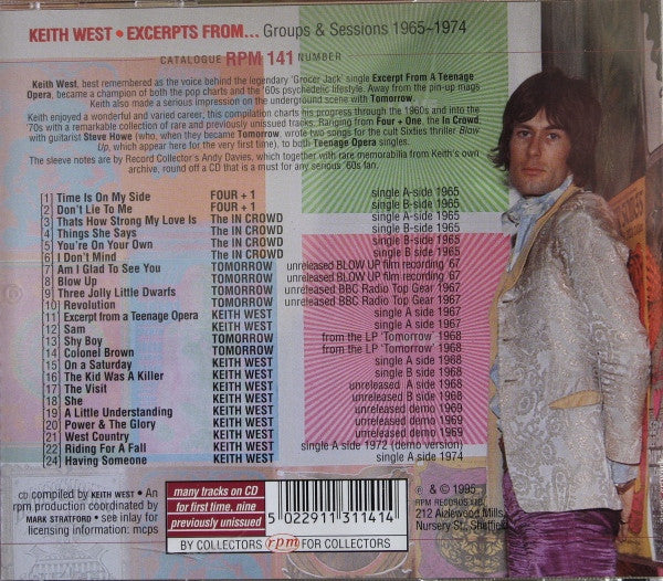 Keith West - Excerpts From... Groups & Sessions 1965-1974 (CD) - Image 3