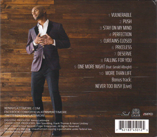 Kenny Lattimore - Vulnerable (CD) - Image 2
