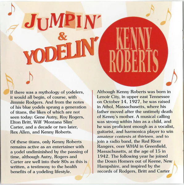 Kenny Roberts  - Jumpin' & Yodelin' (CD) - Image 2