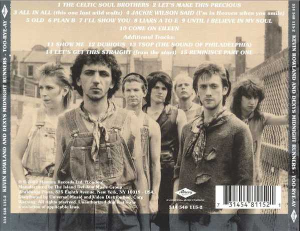 Kevin Rowland & Dexys Midnight Runners - Too-Rye-Ay (CD) - Image 2