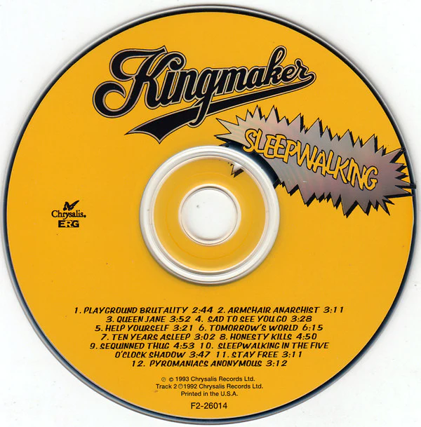 Kingmaker - Sleepwalking (CD) - Image 3