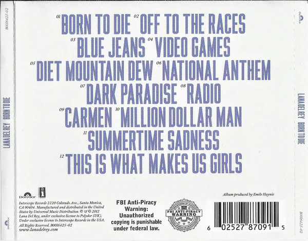 Lana Del Rey - Born To Die (CD) - Image 5