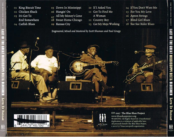 Last Of The Great Mississippi Delta Bluesmen - Live In Dallas (CD) - Image 2