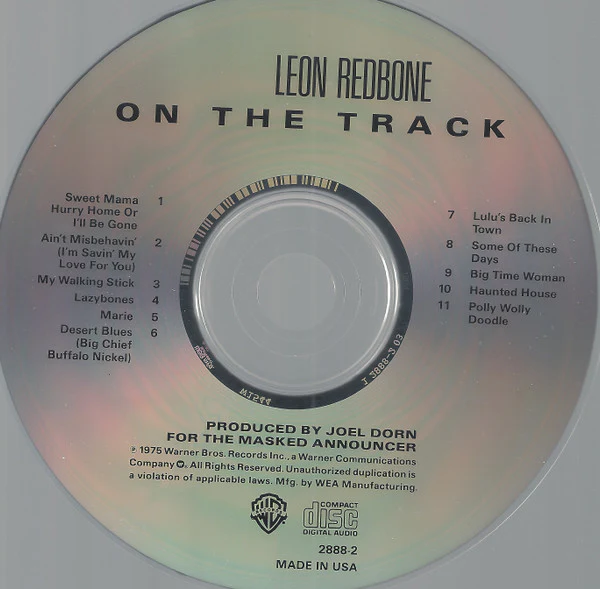 Leon Redbone - On The Track (CD) - Image 3