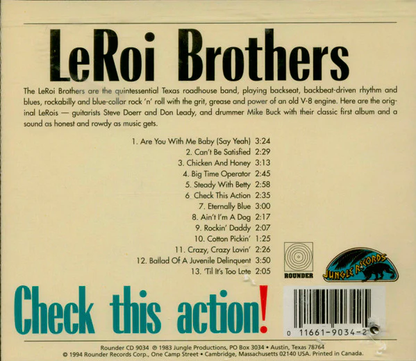 LeRoi Brothers - Check This Action! (CD) - Image 2