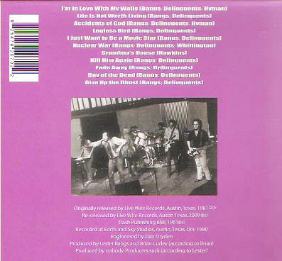 Lester Bangs And The Delinquents - Jook Savages On The Brazos (CD) - Image 4