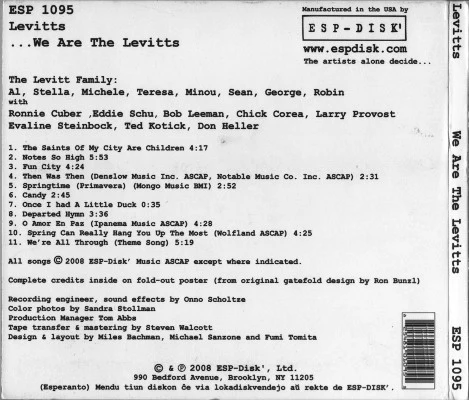 Levitts - We Are The Levitts (CD) - Image 2