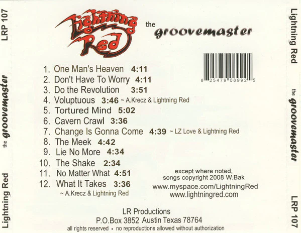 Lightnin' Red - The Groovemaster (CD) - Image 2