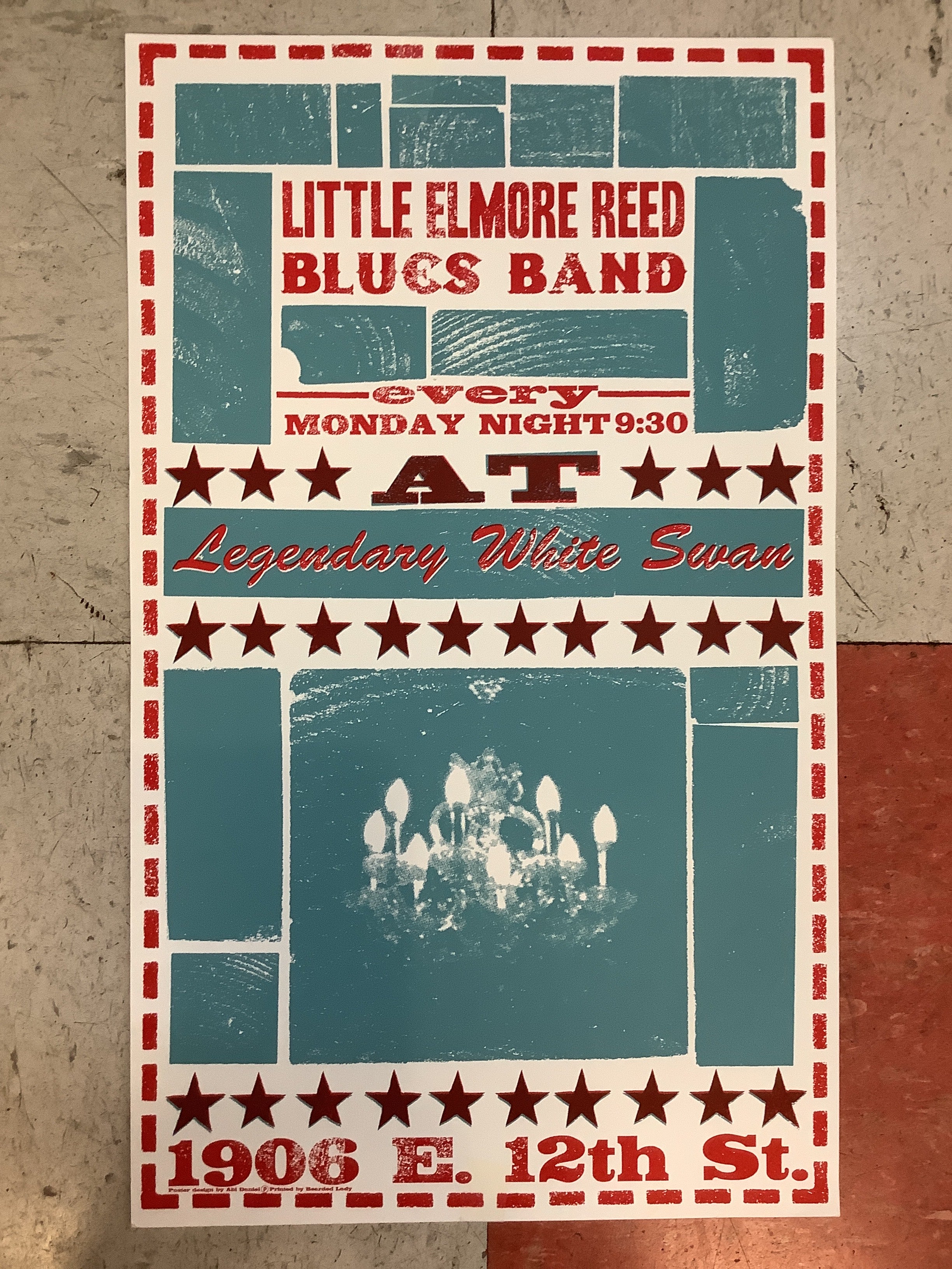 Little Elmore Reed Blues Band at Legendary White Swan (Poster)