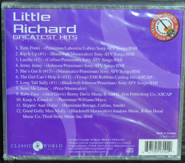 Little Richard - Greatest Hits (CD) - Image 2