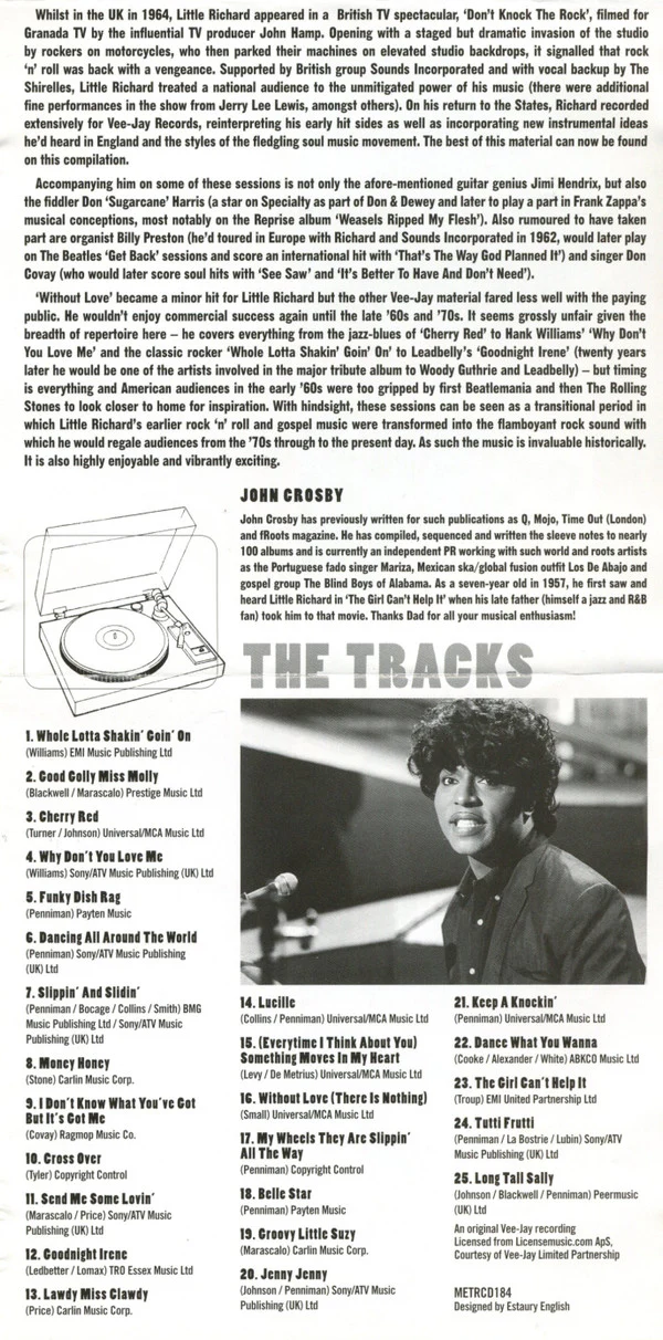 Little Richard - The Best Of Little Richard - The Vee-Jay Years (CD) - Image 4