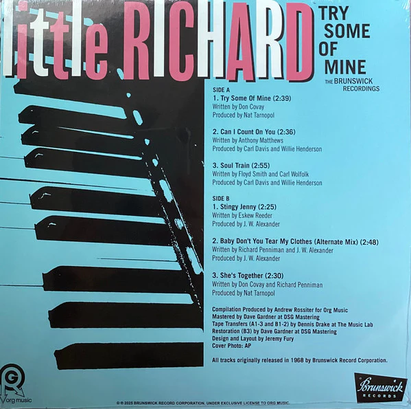 Little Richard - Try Some Of Mine: The Brunswick Recordings (Vinyl) - Image 2
