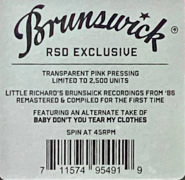 Little Richard - Try Some Of Mine: The Brunswick Recordings (Vinyl) - Image 3