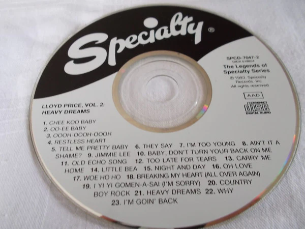 Lloyd Price - Lloyd Price Vol. 2 : Heavy Dreams (CD) - Image 3