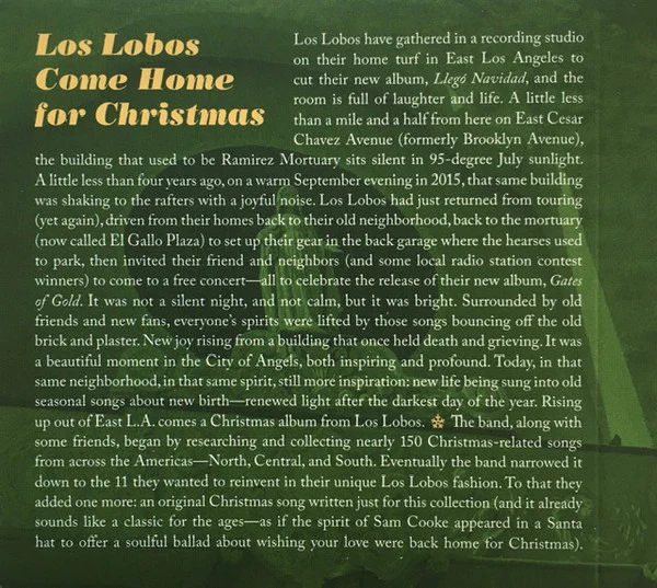 Los Lobos - Llegó Navidad (CD) - Image 3