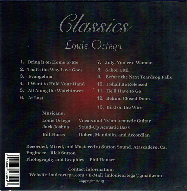 Louie Ortega - Classics (CD) - Image 2