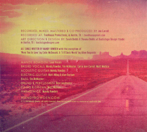 Mandy Rowden - 1,000 Miles (CD) - Image 5