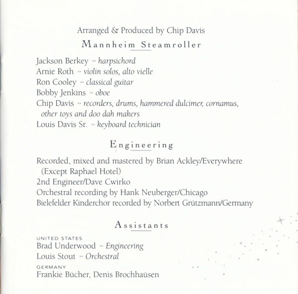 Mannheim Steamroller By Chip Davis - Christmas In The Aire (CD) - Image 5