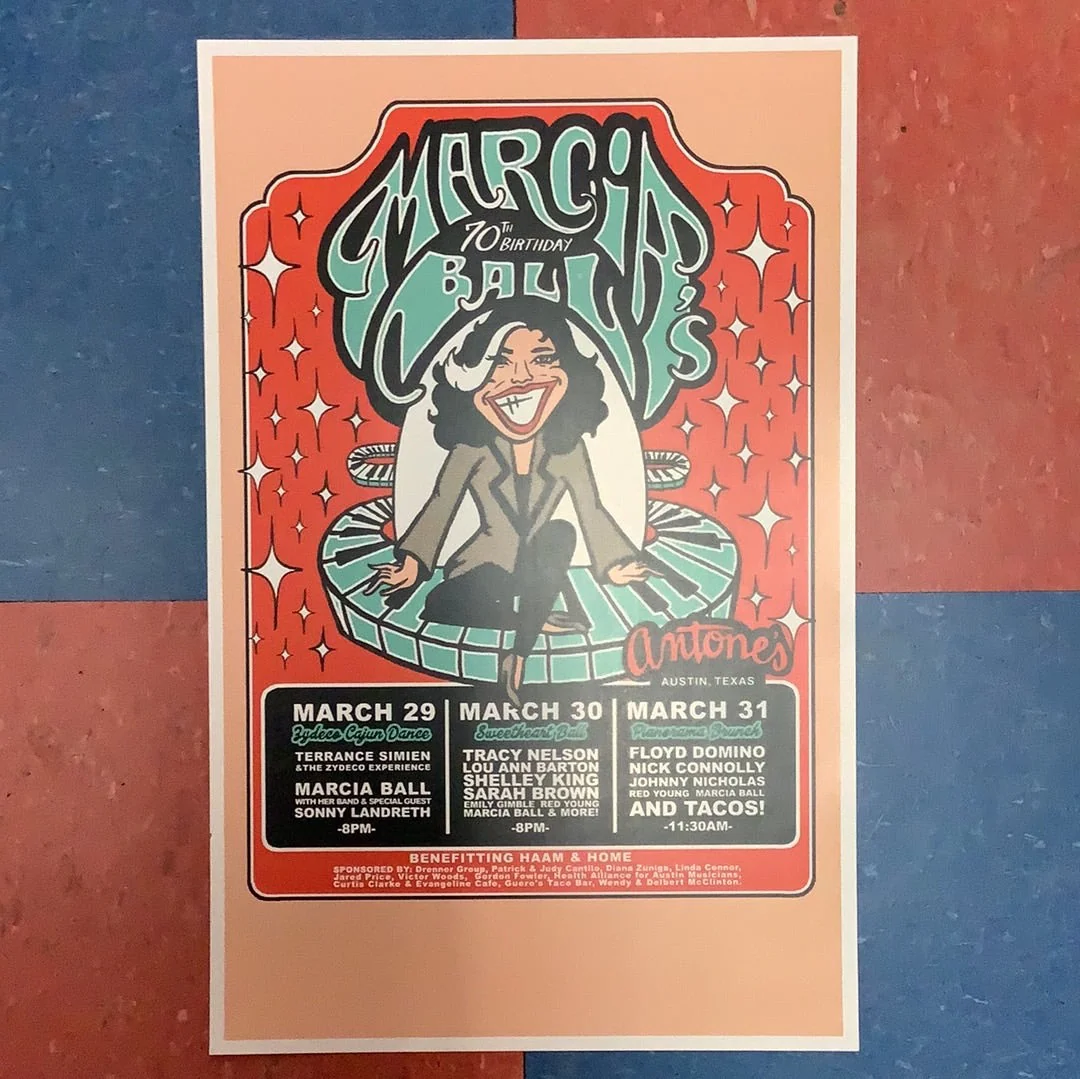 Marcia Ball's 70th Birthday at Antone's Nightclub - 2019 (Poster)