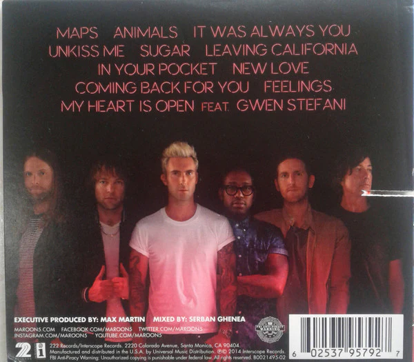 Maroon 5 - V (CD) - Image 4