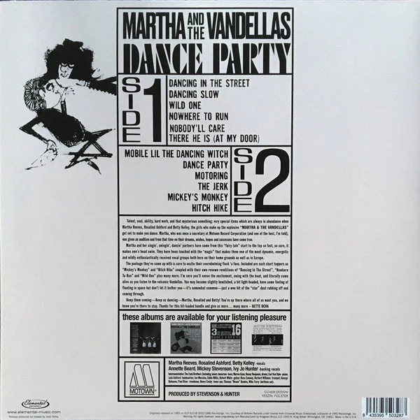 Martha Reeves & The Vandellas - Dance Party (Vinyl) - Image 2