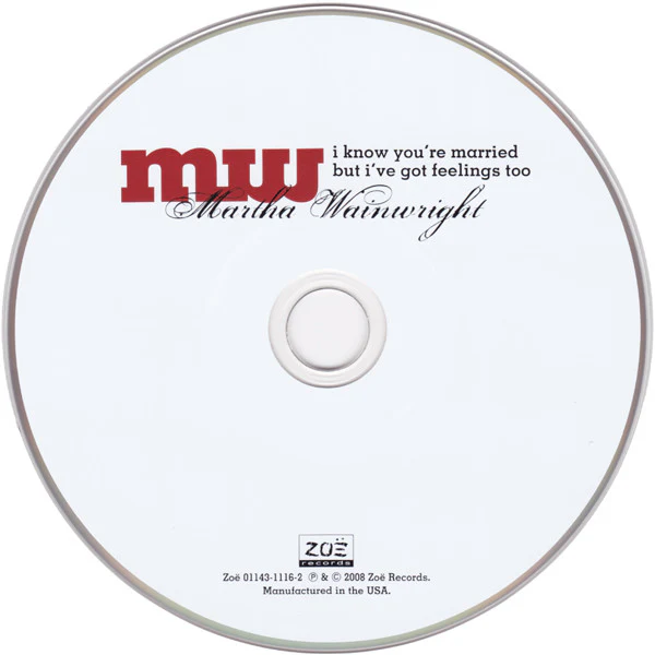 Martha Wainwright - I Know You're Married But I've Got Feelings Too (CD) - Image 3