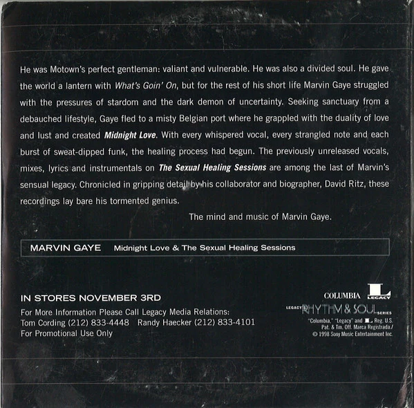 Marvin Gaye - Midnight Love & The Sexual Healing Sessions (CD) - Image 2