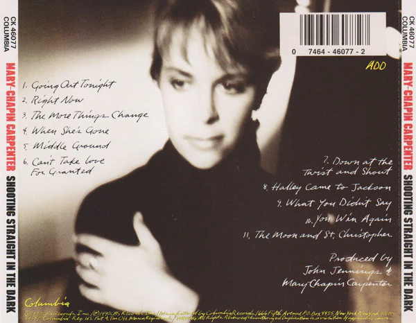 Mary Chapin Carpenter - Shooting Straight In The Dark (CD) - Image 2