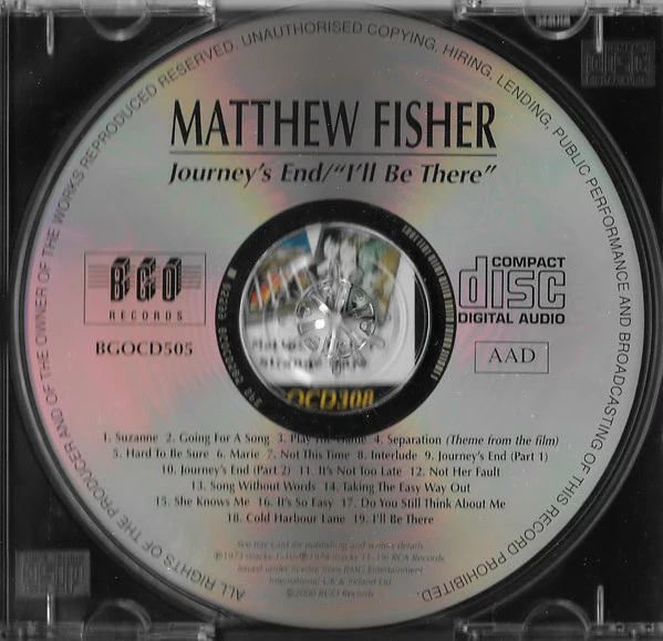 Matthew Fisher - Journey's End / I'll Be There (CD) - Image 3