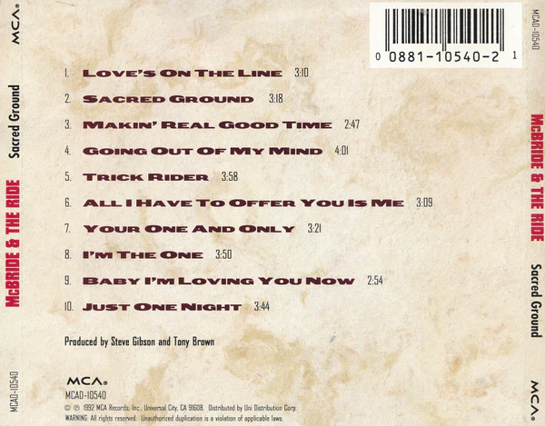 McBride & The Ride - Sacred Ground (CD) - Image 2