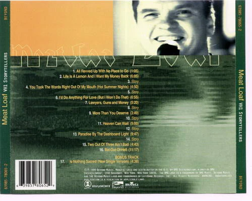 Meat Loaf - VH1 Storytellers (CD) - Image 2