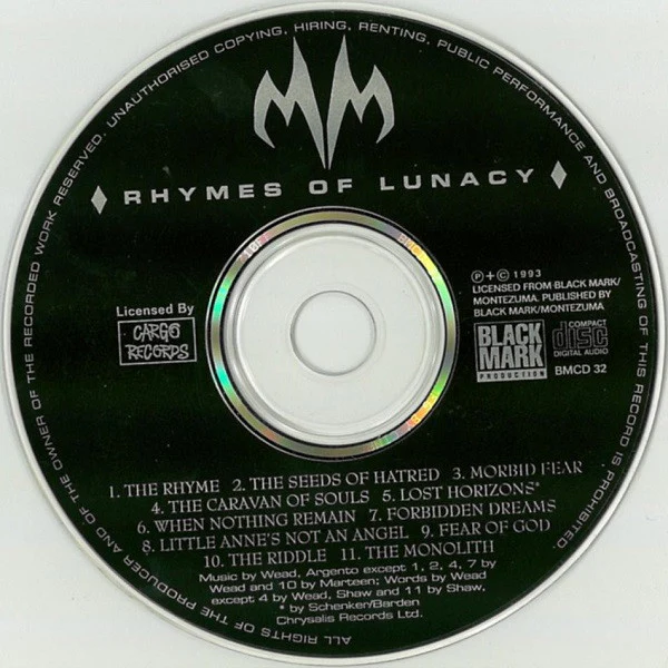 Memento Mori - Rhymes Of Lunacy (CD) - Image 3