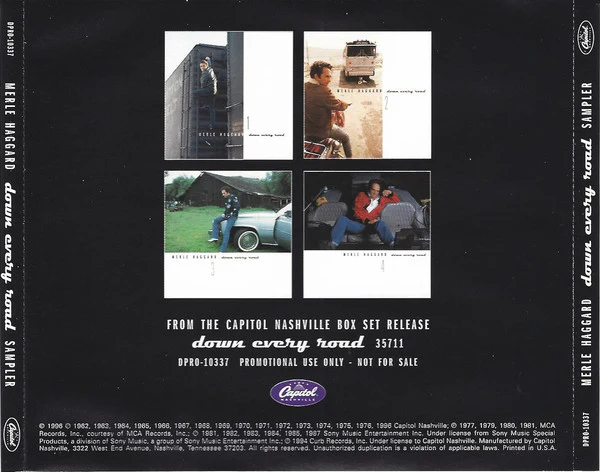 Merle Haggard - Down Every Road Sampler (CD) - Image 3