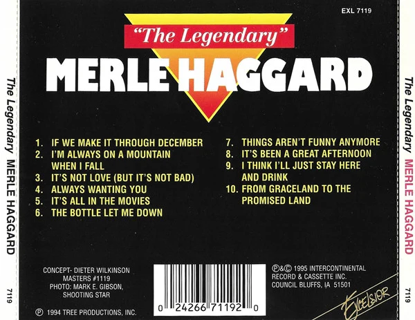 Merle Haggard - The Legendary Merle Haggard (CD) - Image 2