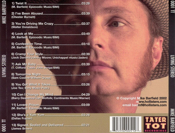 Mike Barfield - Living Stereo (New Recordings) (CD) - Image 2