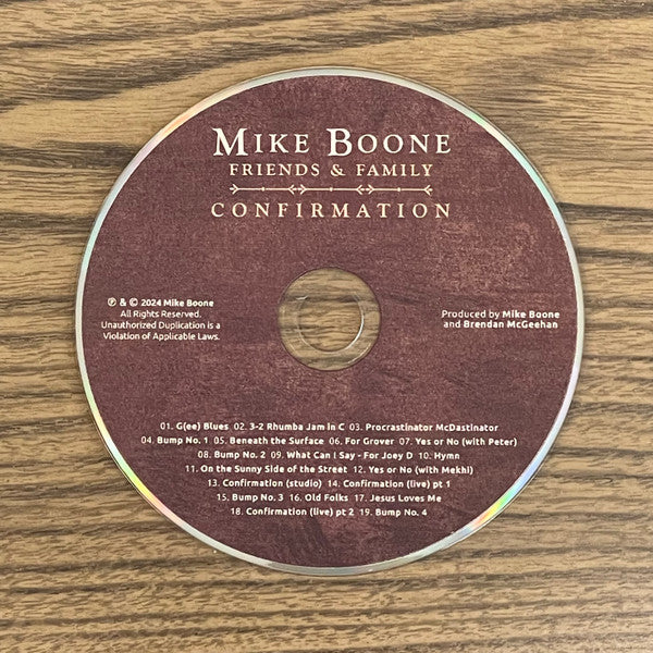 Mike Boone Friends & Family - Confirmation (CD) - Image 2