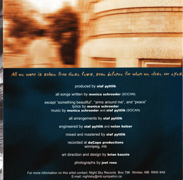 Monica Schroeder - The Expectation Of Home (CD) - Image 3