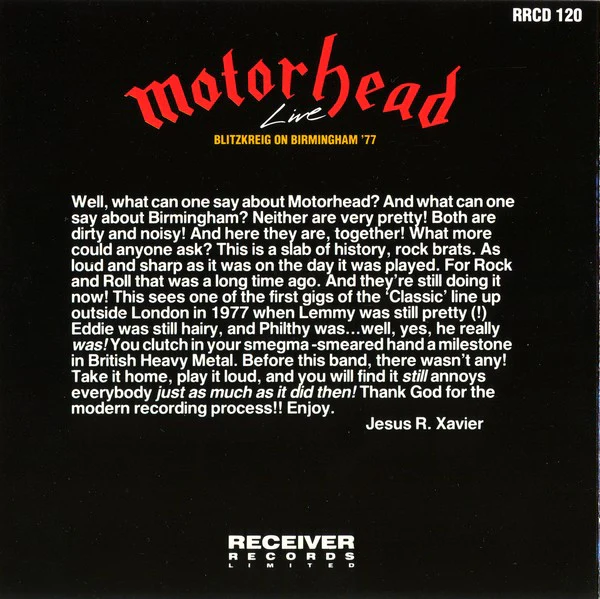 Motorhead - Blitzkreig on Birmingham '77 (CD) - Image 3