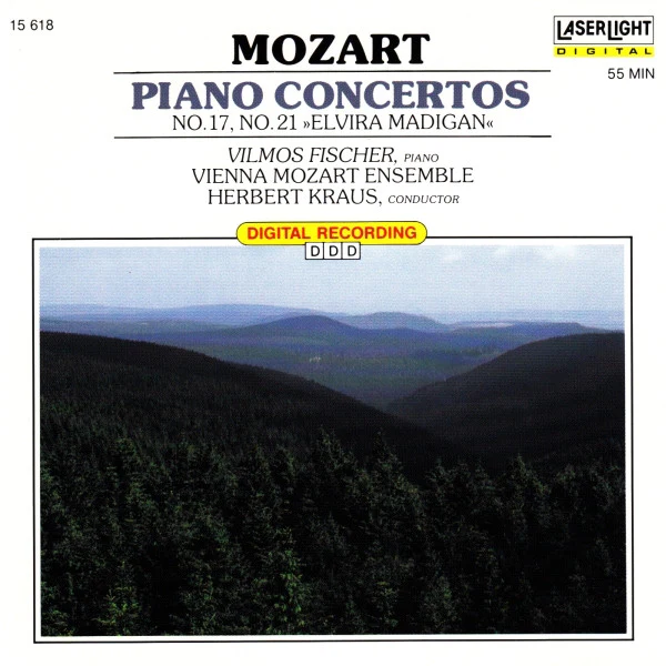 Wolfgang Amadeus Mozart - Vilmos Fischer, Herbert Kraus, Wiener Mozart Ensemble - Piano Concertos No.17, No.21 »Elvira Madigan« (CD)
