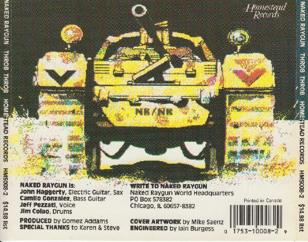 Naked Raygun - Throb Throb (CD) - Image 2