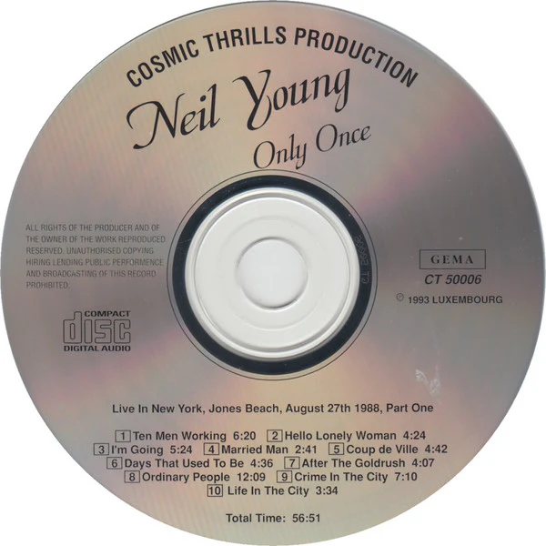 Neil Young & The Blue Notes* - Only Once (CD) - Image 3