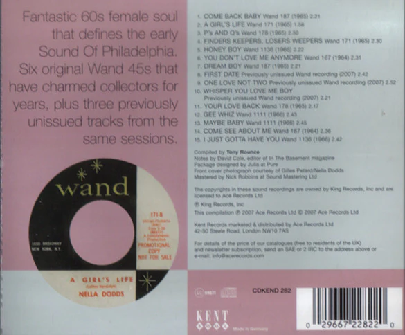 Nella Dodds - This Is A Girl's Life: The Complete Wand Recordings 1964-1965 (CD) - Image 2